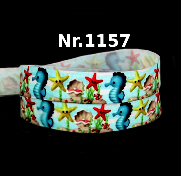 Underwater Adventure Band with 3D Seahorses & Starfish – 22mm