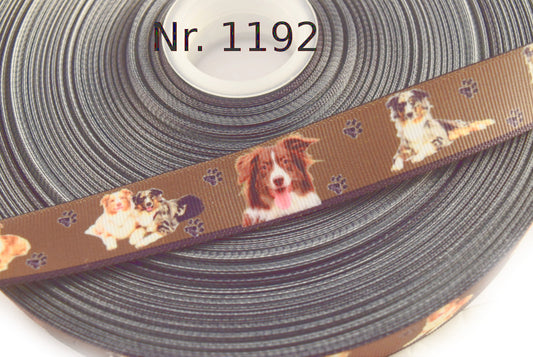 Exklusives Band mit Border Collies & Australian Shepherds – 22mm