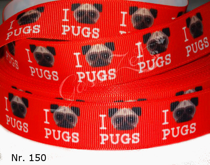 Nr.150 I Love Pugs - 22mm