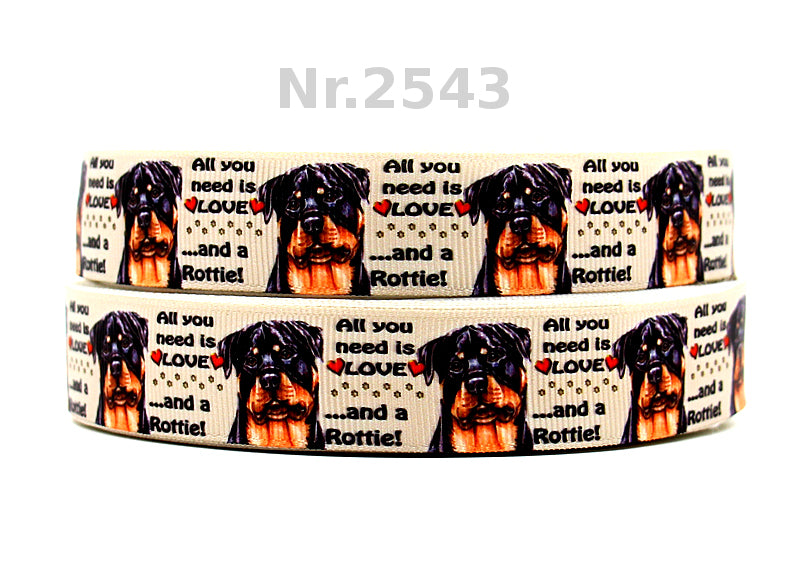 All You Need is Love and a Rottie Band – 22mm