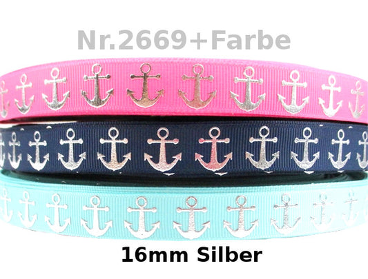 Anker in Silber - 16mm, Maritimes Flair