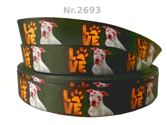 Exklusives Love & Knutschabdrücke - Band mit Pitbull – 25mm