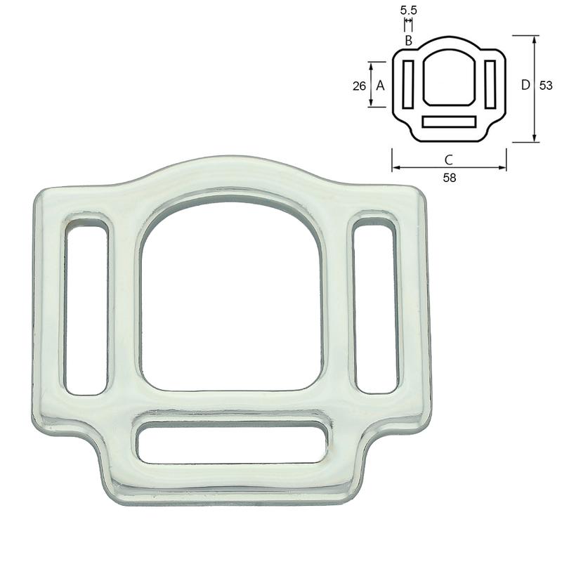 Halfter Viereck 25mm