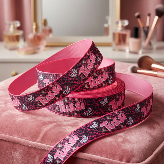 Cheeky pink leopard print strap – 16mm – Exclusively available here!