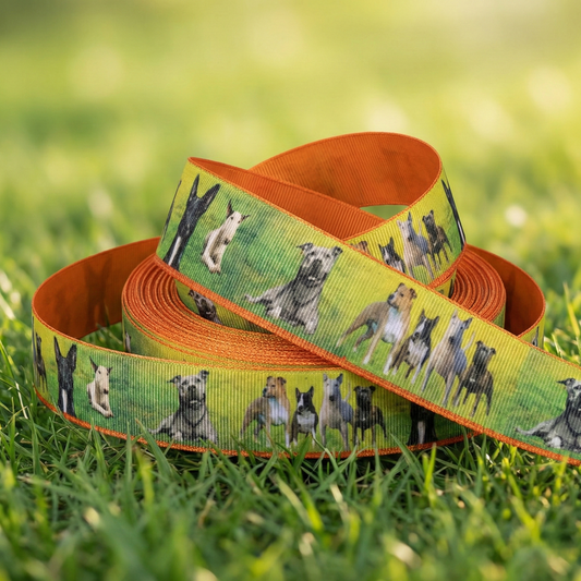 Exklusives Freundliche Vierbeiner -Band – Hunde im liebevollen Design – 22mm