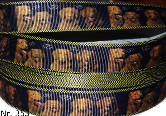 Exklusives Nova Scotia Duck Tolling Retriever - Band mit Herzen – 22mm