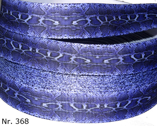Exklusives Blaues Schlangenmuster -Band – 22mm