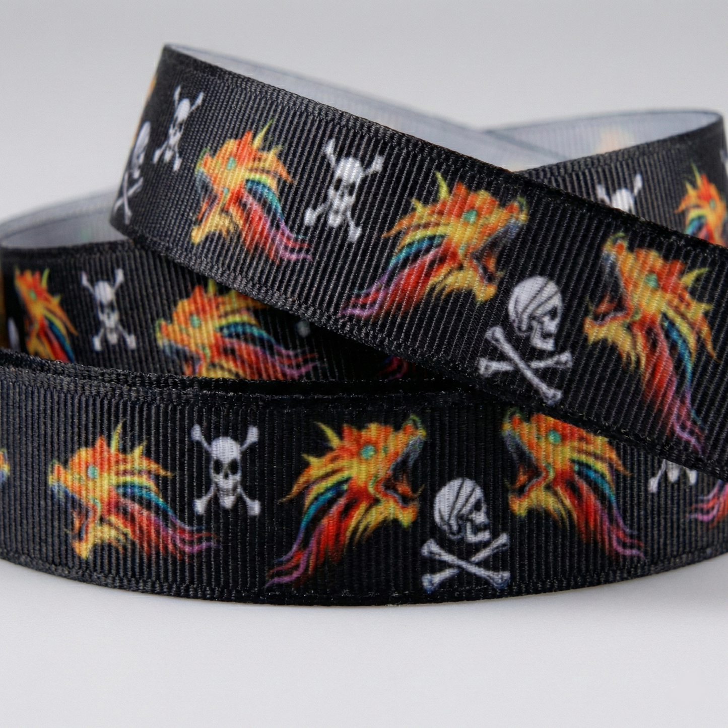 Exklusives Chinesische Drachen & Totenköpfe -Band – 16mm