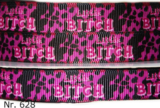 Exklusives Little Bitch - Band mit Beerigem Leopardenmuster – 16mm