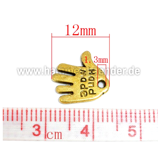 Verschiedene Handmade Made with Love Anhänger