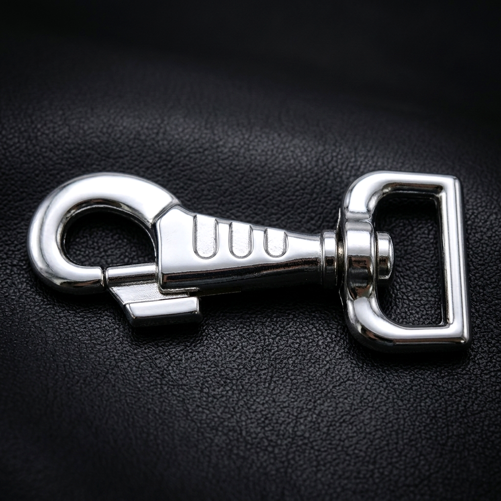 🐕„Deluxe Karabiner“ – Extra Stark & Elegant – 22 / 25 mm. – Hochbelastbarer Bolzenkarabiner mit dekorativer Prägung“ ✨