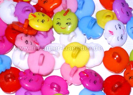 Plastic button Apple