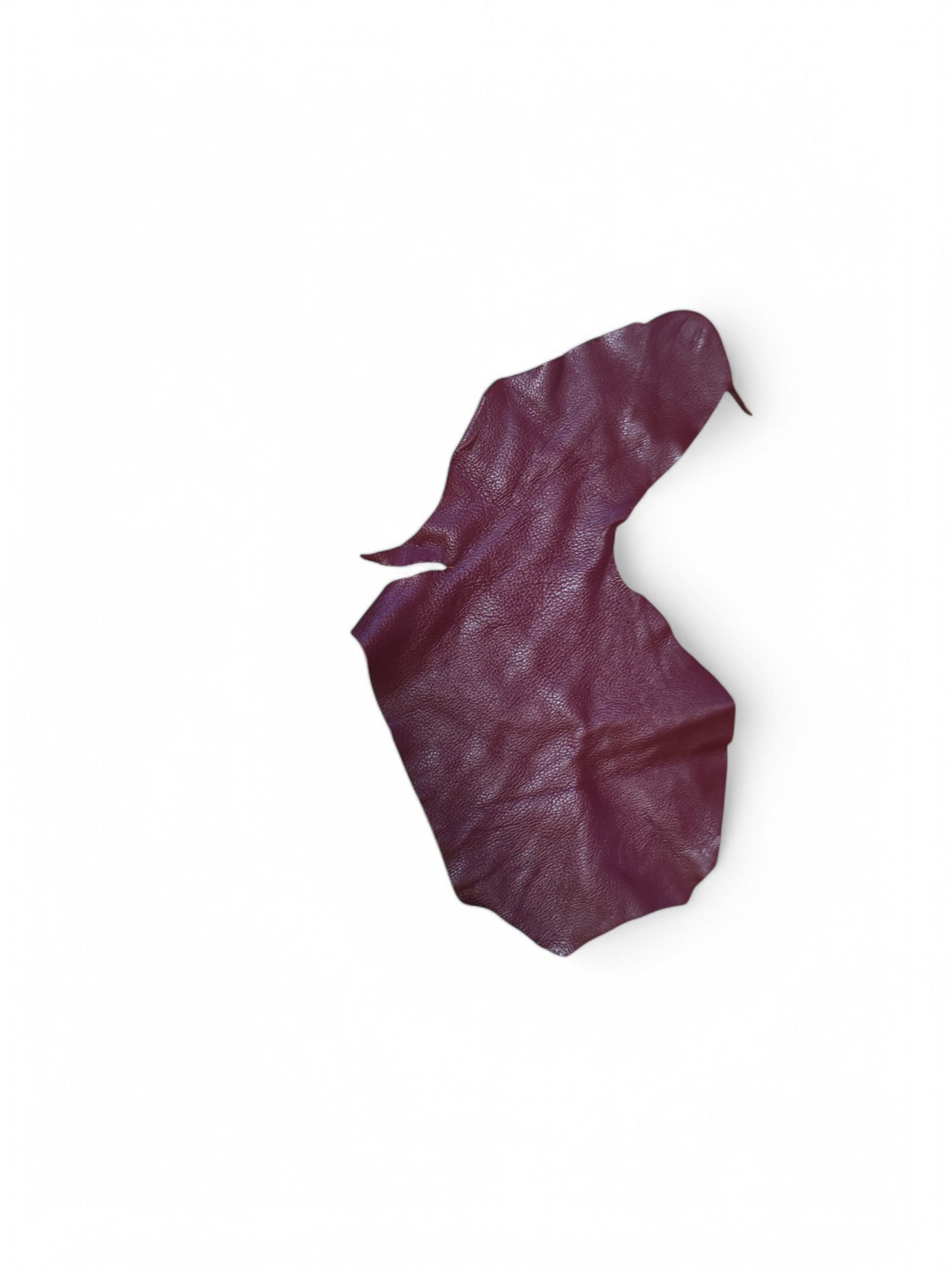 Remnants of leather strips (genuine, nappa leather) blood red