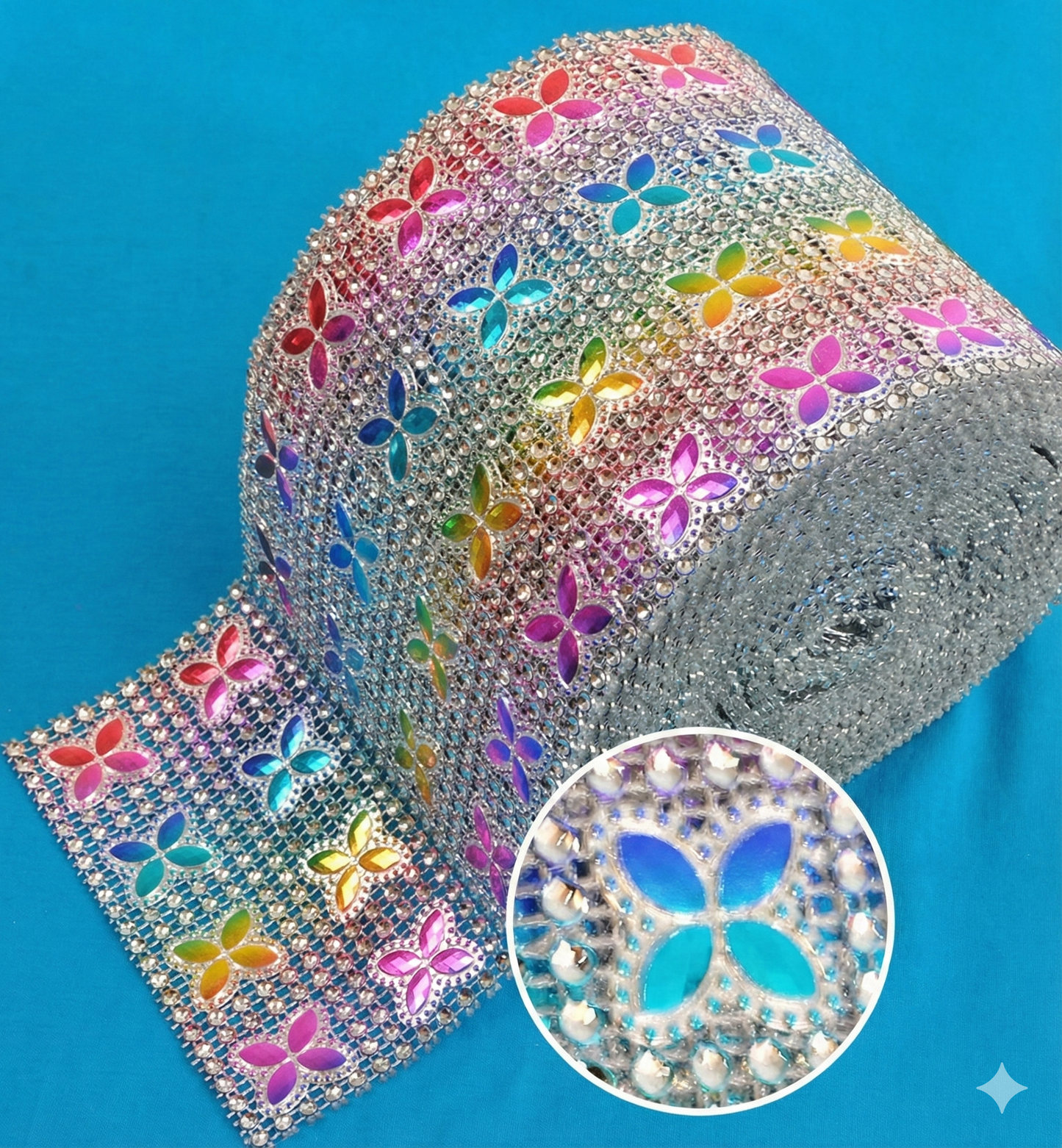 Blumenzauber in Hochglanz: Die extra breite Strassmatte mit bunten Blüten-Akzenten!