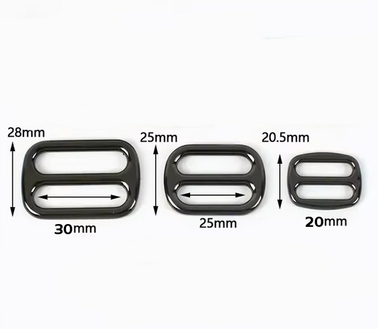 Schieber aus Metall, Stark in Schwarz