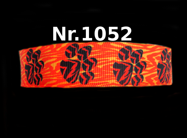 Pfotenabdrücke auf Tigermuster - 22mm