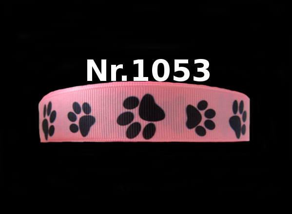 Pfotenabdrücke schwarz - 22mm