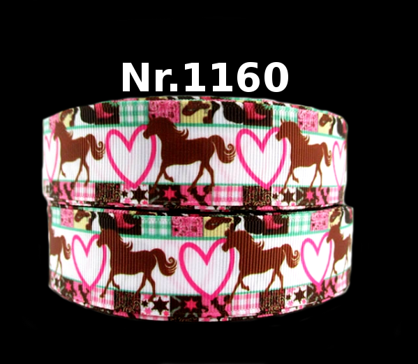 Western Romance Book with Horses & Hearts – 25mm