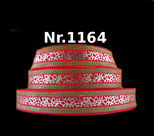 Nr. 1164 in Grün oder Rot mit Silberfolierung