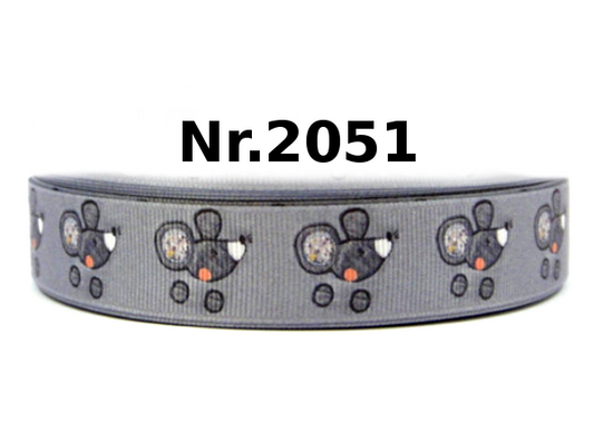 „Kleine Maus“ – Verspieltes Design – Ripsband 22 mm