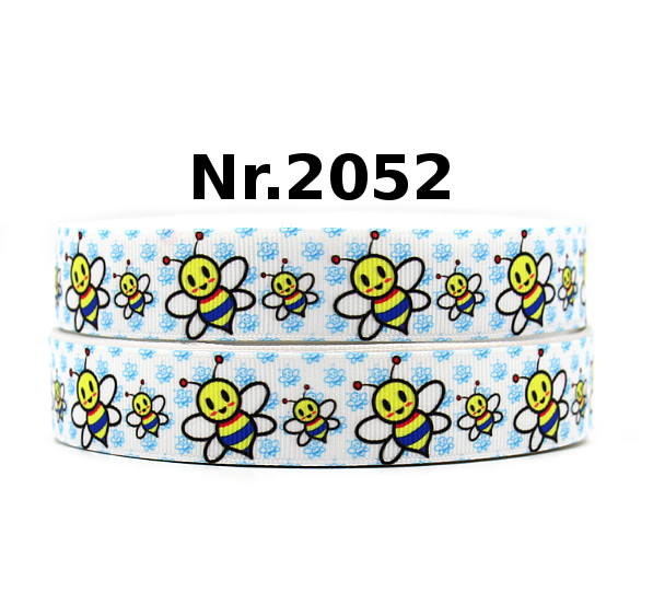 „Summende Bienchen“ – Ripsband 22 mm