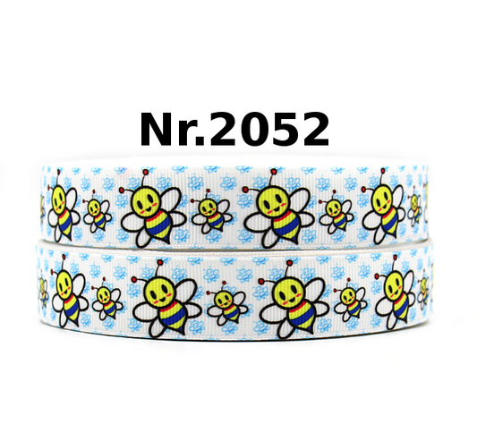 „Summende Bienchen“ – Ripsband 22 mm
