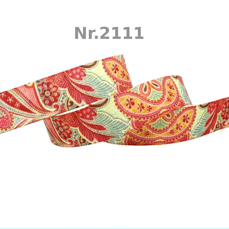 Vintage Paisley-Mandala Band in zarten Farbtönen – 22mm