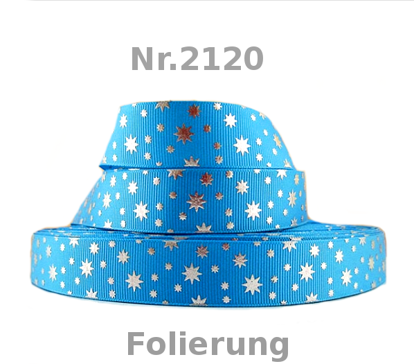 ✨ Sternenband mit edler Folierung in Schwarz, Rot, Lila & Blau ✨