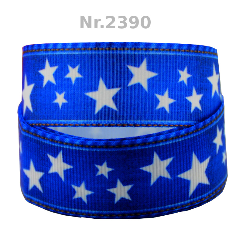 „Starry Night Blue“ Ripsband 22mm