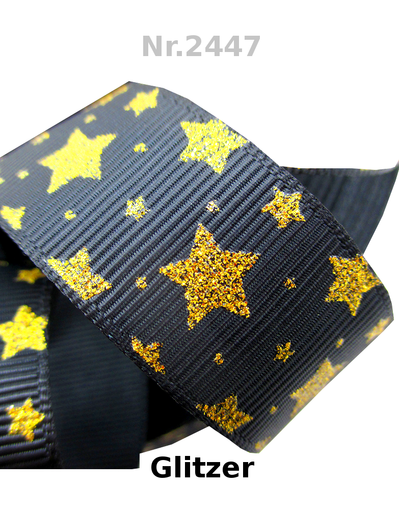 Golden Galaxy Black Ripsband 22mm