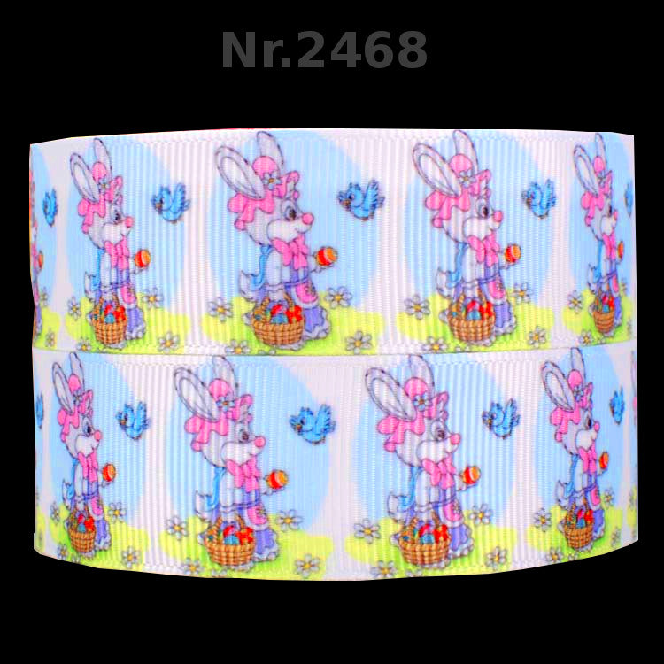 Easter Bunny Basket Ripsband 22mm