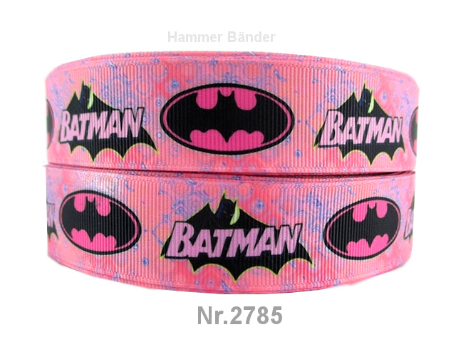 Batman Pink Hero Ripsband 25mm