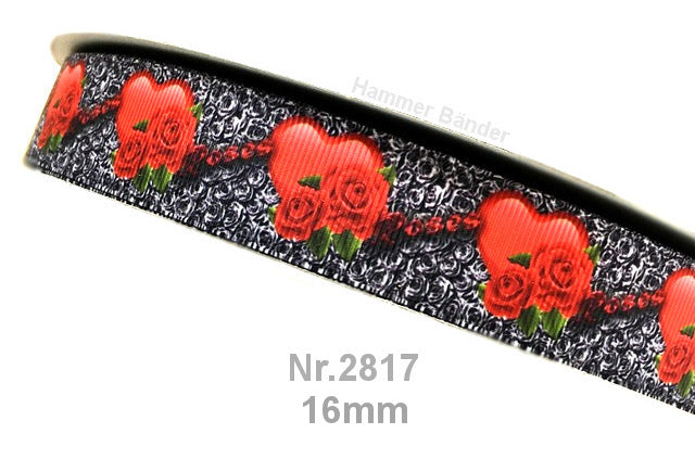 „Valentine’s Heart – Red Rose Romance“ – Romantisches Design 16mm