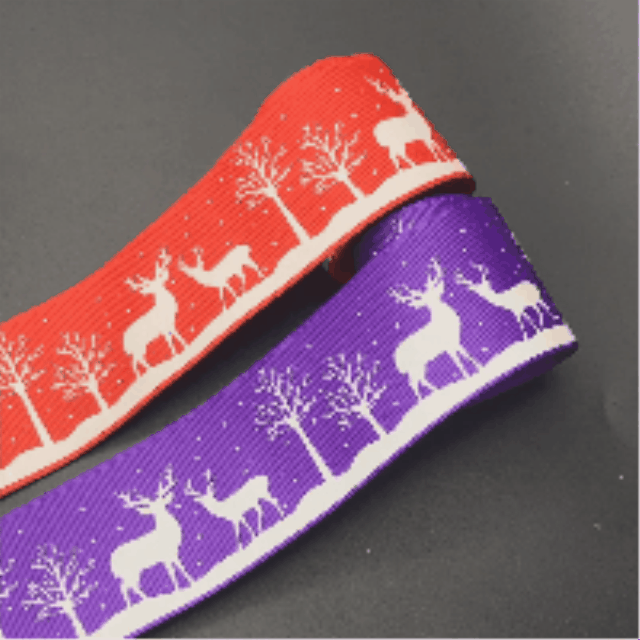 Glow in the Dark Hirsch Rot und Lila – 38mm