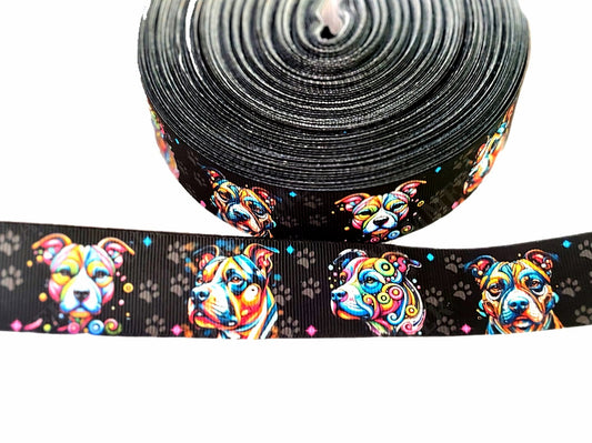 Surreal Glow Amstaffs – Exklusives bedrucktes Band 32mm