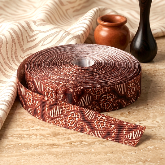 „Safari Paisley“ – Exotischer Muster-Mix in Erdtönen 22mm