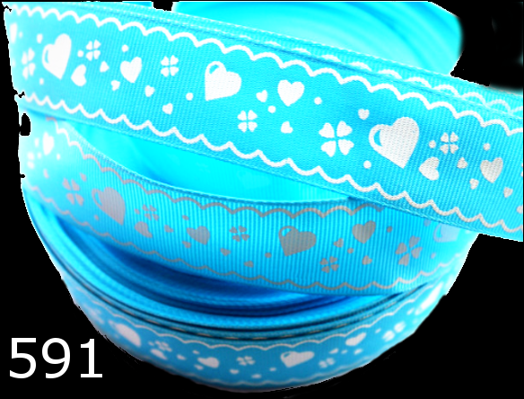 „Aqua Sweetheart“ – Romantischer Herz-Klee-Mix 25mm