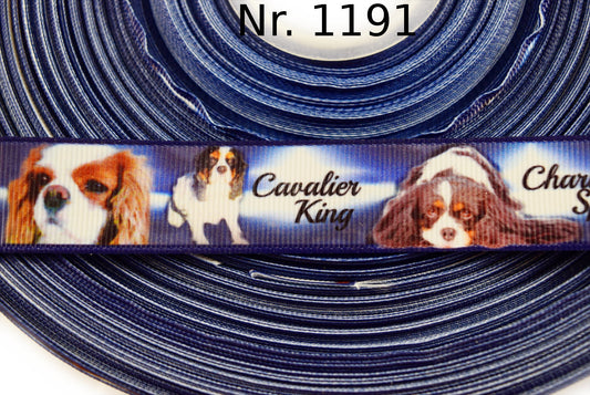 Exklusives Cavalier King Charles Spaniel -Band mit Sternenleuchten – 22mm