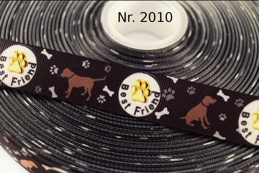 Exklusives Best Friend -Band mit Pfoten & Knochen – 22mm