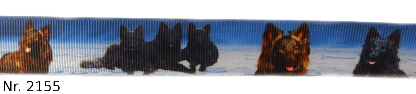 Exklusives Belgischer Schäferhund -Band mit Blau-Grauem Farbverlauf – 22mm