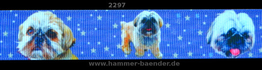 Exklusives Shih Tzu & Sternchen - Band – 22mm