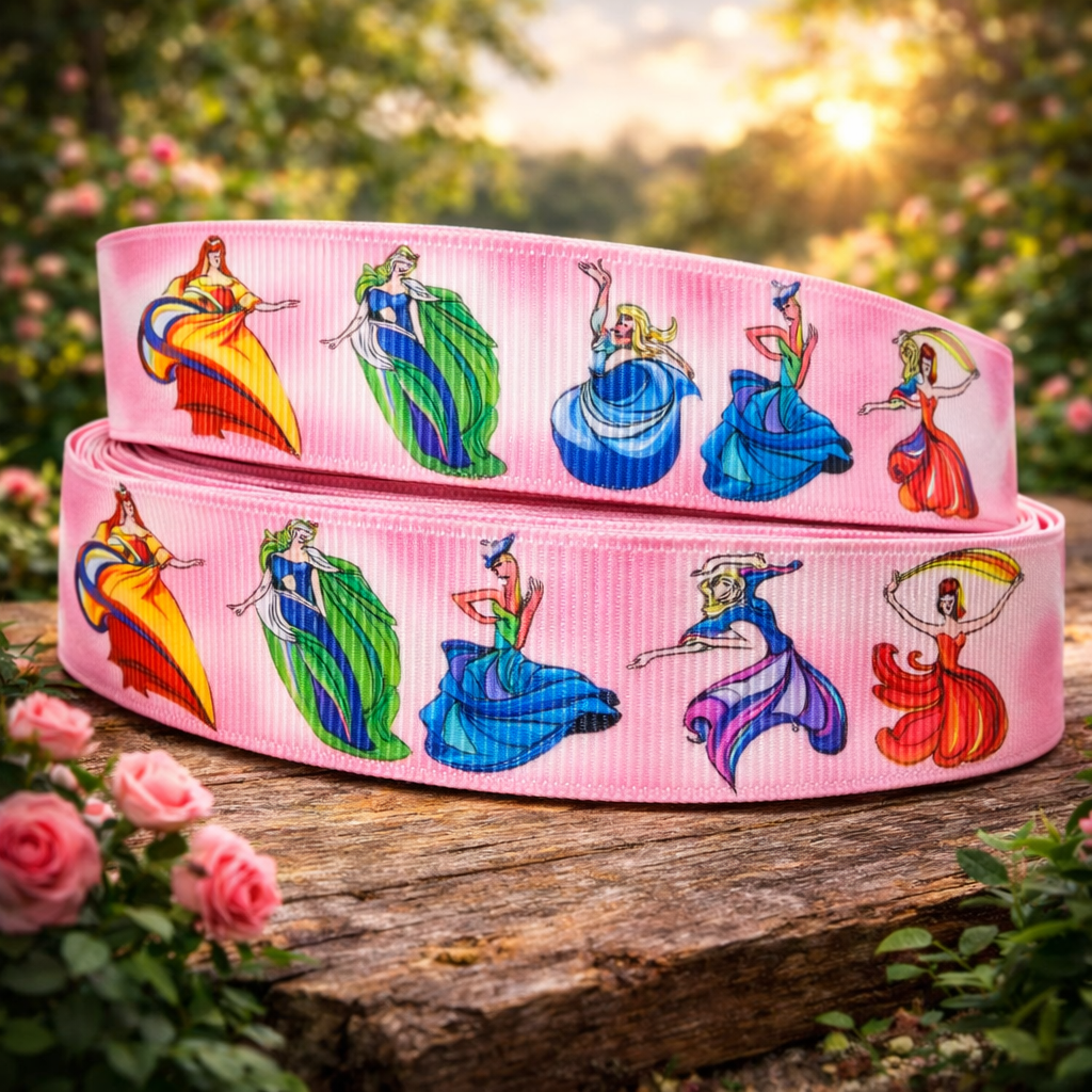 Exklusives Fantasie - Prinzessinnen -Band – 22mm