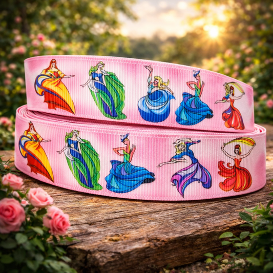 Exklusives Fantasie - Prinzessinnen -Band – 22mm