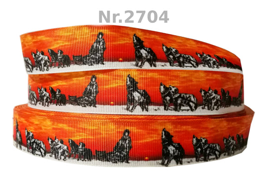 Exklusives Schlittenhunde im Sonnenuntergang - Band – 22mm