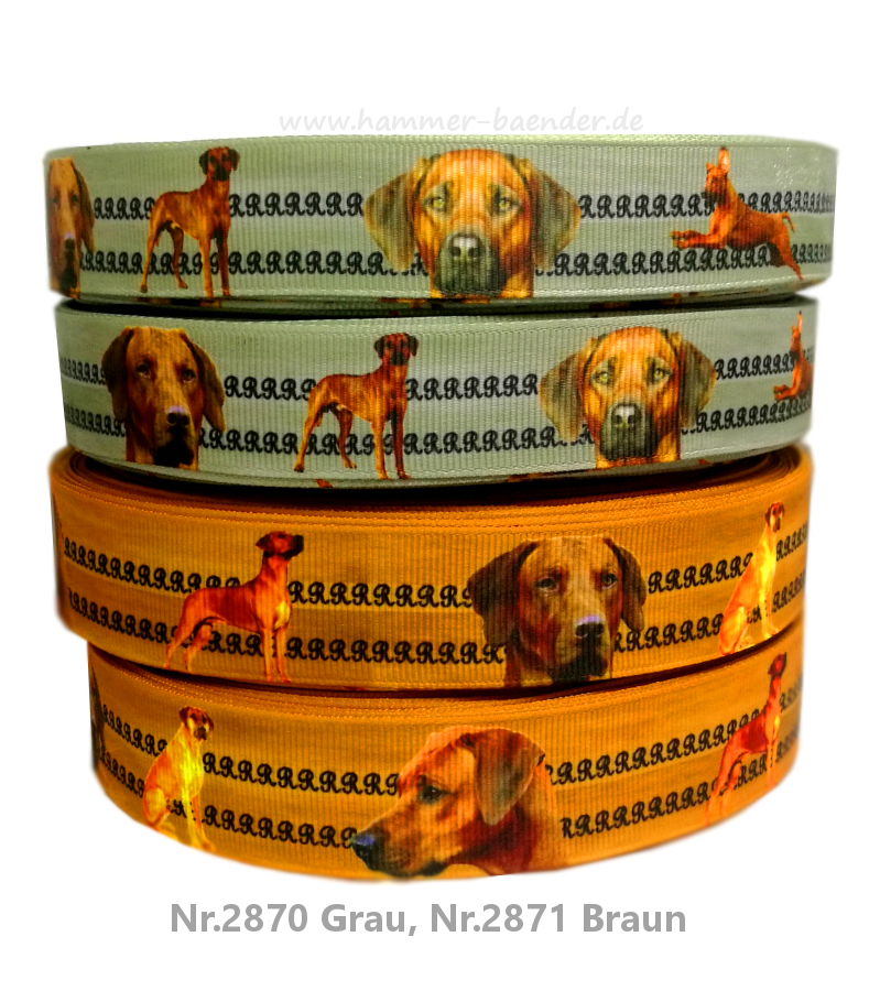 Exklusives Rhodesian Ridgeback - Band mit RR - Linien