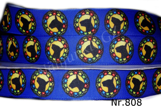 Exklusives Bullterrier Pfotenkranz -Band – 22mm