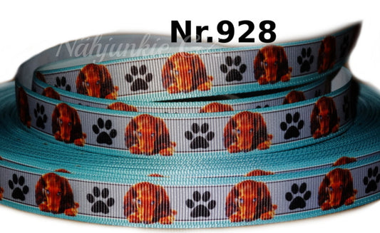 Exklusives Dackel & Pfotenabdruck -Band – 16mm