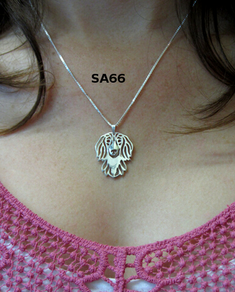 DACKEL | Halskette mit Anhänger | Versilbert