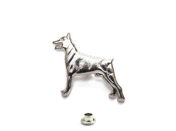 🐕 „Wachsam & Elegant – Detailreiche Dobermann-Zierniete aus edlem Zinkguss“ ✨