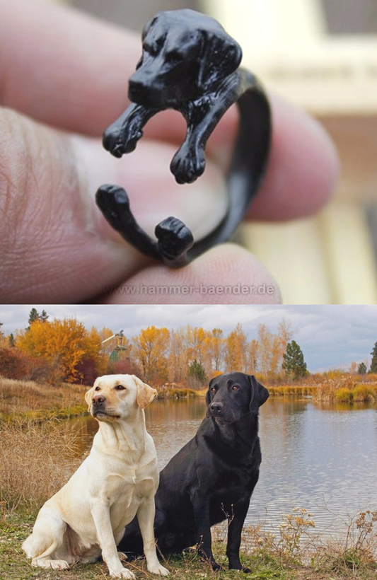 Labrador (Goldi) Ring mit Farbauswahl | Anpassbar & Edel